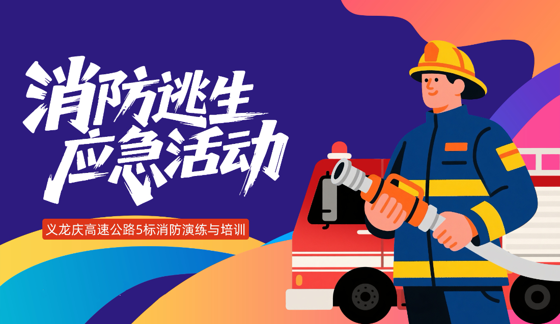 政企同心 | 正方交建义龙庆高速TJ05标开展消防应急演练和知识培训